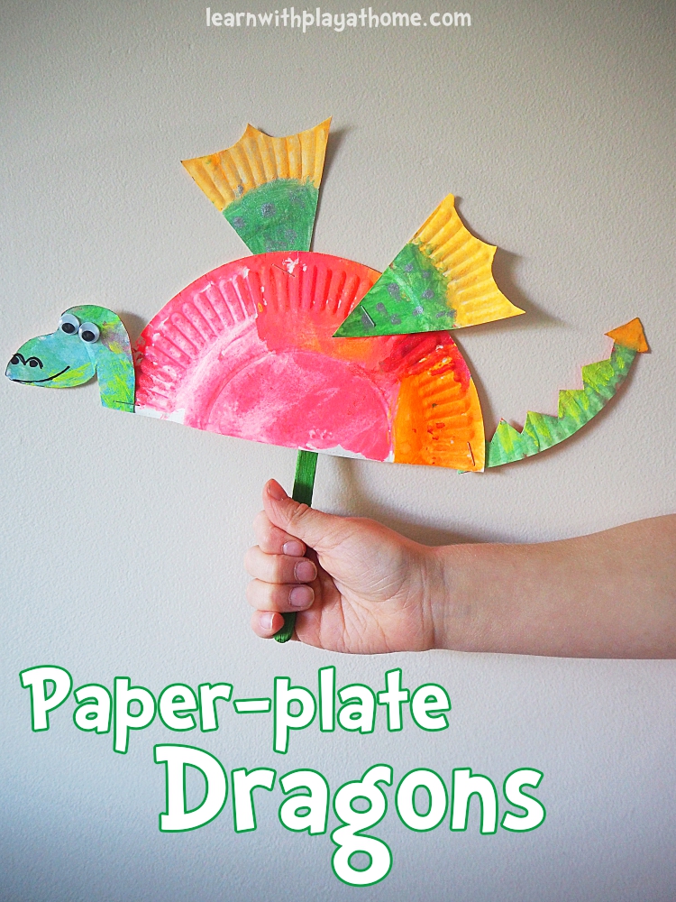 Learn with Play at Home: Simple Paper Plate Dragon Craft